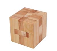 wisoolkic Bamboo Luban Lock 3D Puzzle Brain Teaser for Adults,Type 3 | Classic Kongming Lock Helps Avoid Screen Time Boosts Logical Thinking And Patience While Serving As Elegant Desk Decor
