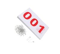 wisoolkic Bib Numbers Runner Bibs Sports Bibs Excellent Choice For Events And Track Competitions Set Of Race Is For Various Sporting Events Such As School Sports Day, 001 to 100