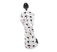 wisoolkic Cute Golf Club Head Cover Featuring Funny PU Leather Long Neck Protector And Premium Plush Lining Essential Accessory For Men Women Golfers Funny PU Leather Cover Sleeve, FW 30x13cm