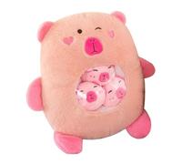 wisoolkic Delight in Capybara Plush Doll Snuggling Plush Animal for Cozy Comfort During Storytime Or Playtime Adventures Snuggling Animal Doll Cute Stuffed Cosplay, Pink, 30cm