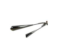 wisoolkic Discover Fun With Two Tone Percussion Instrument Small Handheld Agogo Available For Teaching Musical Skills Two Tone Percussion Instrument Cowbell, Silver, 31.5x12x8.5CM