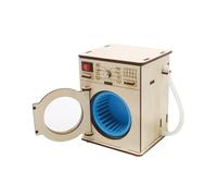 wisoolkic DIY Washing Machine Model Kits Building Toys Fun Hands-On Activity Cultivating Creative Thinking And Practical Skills Wooden Science Experiment Learning Kid Toys