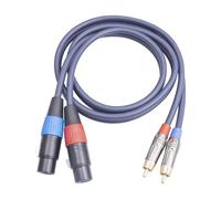 wisoolkic Dual XLR To Cable 2 XLR Female To 2 Male Patch Cord Audio Cable Features Clear Smooth Flowing Signal Home Theater Connection Microphone Interconnect Dual