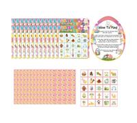 wisoolkic Easter Bingo Cards 24 Players Classroom Family Activities Happy Easter Day Party Favor Games Class Game Spring Christian Sunday Classroom Family Activity