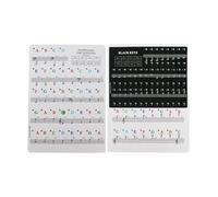 wisoolkic Easy To Read Piano Keyboard Stickers Piano Notes Guide Gifts Kids Learning Transparent Removable Labels For Keyboards Stickers Keyboard Note Labels