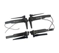 wisoolkic Flexibly Designed Motor Arm Accessories Set Includes Lightweight Hard Wearing Drone Parts Quadcopter Quick Release Front Rear Motor Arm Replacement Fitting, Black, Length 9cm