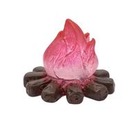 wisoolkic Gardening Decoration Toy Campfire Ornament Landscape Decor Mini Flame Resin Crafting Accessory 1/12 Dollhouse Campfire Toy Suitable For Party Decoration