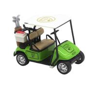 wisoolkic Golfcart Sculpture Ornament Mini Golfcart Model Unique Mini Statue Creative Toy For Boys Girls Interactive Learning Sculpture Ornament For Dollhouse Accs, Green, 10x5.2x6.7cm