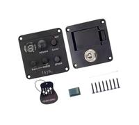 wisoolkic Guitar Equalizer Pickup Portable Acoustic Guitar Pickup EQ Preamp System With Onboard Adjustable Sound Acoustic EQ Preamp System Equalizer