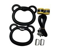 wisoolkic Gymnastics Rings Strength Training Workout Physical Strength Providing Secure Non Slip Coated Grips Ensuring Safe And Comfortable Grip 400kg Load Bearing Gymnastics Rings Fitness Equipment