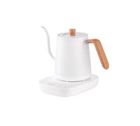 wisoolkic Heating Electric Kettle with Multiple Functions for Home and Office Electric Tea Kettle Gooseneck Metal Gooseneck Kettle, White Pot