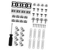 wisoolkic Hockey Helmet Repair Kit Components Durable Accessories Complete Set Screws Clips for Hockey Baseball Sports Football Helmet Hardware Kit Hardware Replacement