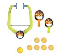 wisoolkic Indoor Hanging Trainer Portable Set Easy To Install Without Tools Practice Anytime Anywhere Indoors Or Outdoors Hanging Table Tennis Ball Training For Door Frame