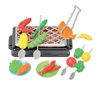 wisoolkic Interactive Grill Simulation Pretend Bbq Toys At Home Educational Playset Encouraging Imagination In Young Minds Bbq Toys Miniature Cooking House Kitchen Food