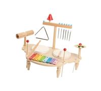 wisoolkic Kids Drum Set For Toddlers Wooden Xylophone Provides Unique Musical Experience Through Engaging Interactive Playtime Baby Musical Instrument Wooden Percussion Set