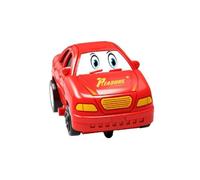 wisoolkic Kids Toy Rail Car Building Toys Ages 3 Years Cartoon Shape Puzzles Toys Race Car Track Easy To Care Smooth Friendly Children Childrens Puzzle Electric Rail Birthday Gift, red