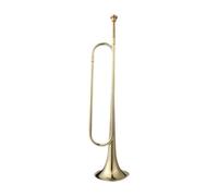 wisoolkic Marching Bugle Cavalry Trumpet For Parades And Outdoor Events Easy To Carry Durable Made Of Brass B Flat Bugle Trumpet Is Instrument For Beginners And Young Players