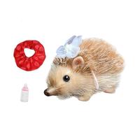 wisoolkic Mini Realistic Hedgehog Toy Cute Animals Gift Soft Silicone Funny Cute Appearance Decoration For Kids Birthday Full Body Silicone Hedgehog Baby Doll Full Lifelike