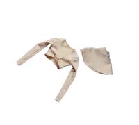 wisoolkic Miniature Doll Figure Boots And Long Sleeve Outfit Set Transform 12 Inch Figures With Fashionable Accessories Miniature Doll Figure Boots Fit 12 Inch People, skin color, 5cm