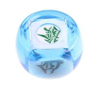 wisoolkic Multi Sides Dices Chinese Mahjong Dice Acrylic Party Game Dice Role Playing Game Experience With Outer Diameter Of Dealer Is 43.5 Mm Multi Sided Table Mahjong Tiles, clear Blue, 4.35cm