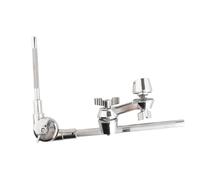 wisoolkic Multifunctional Drum Stand Clamp Percussion Cymbals And Drummers Performance Stage Setup Ensuring Durability And Longevity. Also Guarantees Firm Connection To Cowbell Or, Silver, M