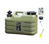 wisoolkic Outdoor Drinking Container Drinks Water Carrier Bucket Made Of Environmentally Friendly Plastic Sturdy Durable Portable Emergency Water Storage For Car Driving, Green, 34x15x24cm 11L