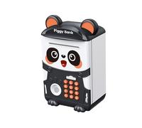 wisoolkic Panda Money Bank Auto Scroll Machine Money Box Encourages Saving and Fun Learning Experience Saving Box is Made of PP Electronic Piggy Bank for Kids Toy ATM