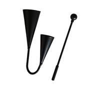 wisoolkic Percussion Agogo Bells Traditional Instrument Easy To Play Compact Handheld Agogo Kids And Adults Musical Development Percussion Instrument Teaching Aids Cow Bell, 18x11cm