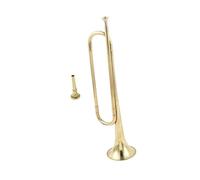 wisoolkic Portable C Flat Bugle Brass Bugle Blowing Made Of Premium Brass For Young Team Musical Adventures Marching Cavalry Trumpet Trumpet With Mouthpiece Golden