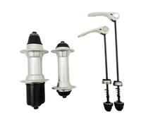 wisoolkic Premium Mountain Bike Hubs Set Featuring Quick Release Levers Aluminum Alloy Gasket For Efficient Riding Stability Bike Hubs Set Bicycle Disc Brake Hub Gasket