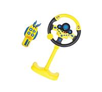 wisoolkic Pretend Play Driving Toy Offers Realistic Simulated Steering Wheel Experience While Developing Motor Skills For Children Simulated Steering Wheel Toys Driving Controller, Yellow, 49x25cm