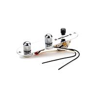 wisoolkic Prewired Electric Guitar Control Plate Tone Volume Switch Knob DIY Professional Upgrade Part Replacement for Fender
