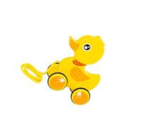 wisoolkic Pull Along Toys Wooden Push And Pull Toddlers Toy Promotes Fine Motor Skills And Learning Activities Smooth Baby Rope Pulls Along Animal Cart Learning , Duck