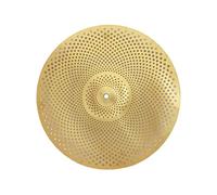 wisoolkic Quiet Cymbal Drum Cymbal Low Volume Essential For Developing Skills While Offering Sound Control During Practice Practice Alloy Percussion Accessory, Gold, 16 inch