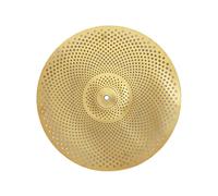 wisoolkic Quiet Cymbal Drum Cymbal Low Volume Essential For Developing Skills While Offering Sound Control During Practice Practice Alloy Percussion Accessory, Gold, 14 inch