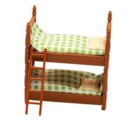 wisoolkic Realistic Mini Bunk Bed Beautiful Dollhouse Furniture Bedroom Decoration Kids Gift Choice Making Addition To Dollhouse Decor. GiftThe Mini Bed Model Set Is Gift For Kids Toys