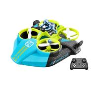 wisoolkic Remote Control Toys For Kids Three Modes Easily Switched Fun On Water Land Air Surfaces Land And Air 3-in-1 Transforming Drone Hovercraft Has Three, Single electricity, green