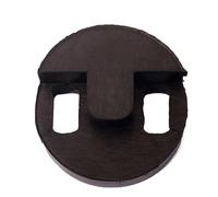 wisoolkic Round Cello Mute Versatile Tourte Style Cello Mute Rubber Excellent Sound Dampening Practical Sordino Universal Black Tourte Style Round Two Hole