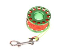 wisoolkic Scuba Diving Reel High Visibility Line Divers Diving Reel with Double Ended Bolt Snap Clip Freediving Snorkeling Adventures Scuba Spool Finger with High Visibility Line