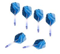 wisoolkic Shafts With Flights Tails Swing Made Of Lightweight PET Plastic Easy Install 2BA Thread 2BA Thread Shaft Durbale Accessories Stem Made Of PET Plastic 3mm Long