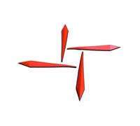 wisoolkic Snowboard Stomp Pad Non Slip Lightweight Accessories Adding Grip On Slopes For Various Winter Activities Snowboard Stepping Mat Outdoor Activities Winter, Red, 15cm