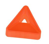wisoolkic Soccer Triangle Cones Flexible Football Sports Coaching Equipment Versatile For Agility And Cross Training Sessions Outdoors Football Field Marking Supplies Portable , Orange , 18x4.5cm
