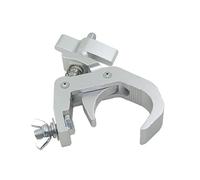 wisoolkic Stage Light Clamp Aluminum Alloy Hook Durable Units Easy Install With Adjustable Knob Studio And Theatre DJ Light Clamps Moving Head Par Spotlights, Sliver, 15x11x3cm