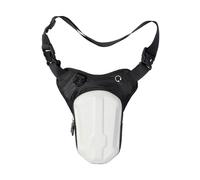 wisoolkic Stay Active Sturdy Shell Motorcycle Leg Bag Running Protecting Contents Of Bag In Rainy Weather OxfordCloth Cycling Bag, white
