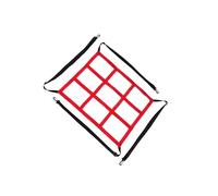 wisoolkic Strike Zone Target Baseball Softball Net Goal Target Training Equipment For Kick Practice Football Training Aid Gear Tool 9 Pocket Field Netting Trainer Accuracy