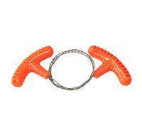 wisoolkic Survival Equipment Steel Wire Rope Saw Compact And Lightweight And Spiral Wound To Prevent Deviation. PP Handle Has, orange, 70CM