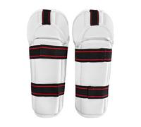 wisoolkic Thickened Taekwondo Arm Shin Guards Protector Support Is Breathable Adjustable Elastic Strap Muay Thai Kickboxing Gear For Ultimate Breathable Inner Adjustable Elastic , White , L