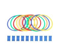 wisoolkic Vibrant Speed Agility Rings Set Exercise Speed Rings Set Engaging Playtime Full Of Safe Adventure And Creativity Circle Jumping Hoops Soccer Training, 38cm