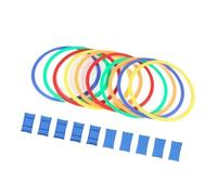 wisoolkic Vibrant Speed Agility Rings Set Exercise Speed Rings Set Engaging Playtime Full Of Safe Adventure And Creativity Circle Jumping Hoops Soccer Training, 28cm