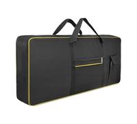 wisoolkic Waterproof Keyboard Case Backpack Thickened Padded Piano Bag Designed For 61 Key Electric Piano With Large Capacity Features 61 Key Keyboard Bag Electric Case Backpack, Yellow